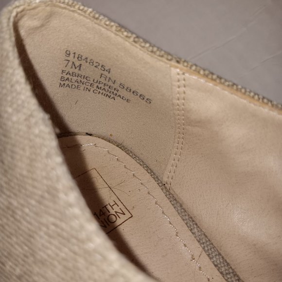 14TH & UNION WOMEN'S CANVAS CORK OXFORD LACE UP SHOES - Picture 8 of 8